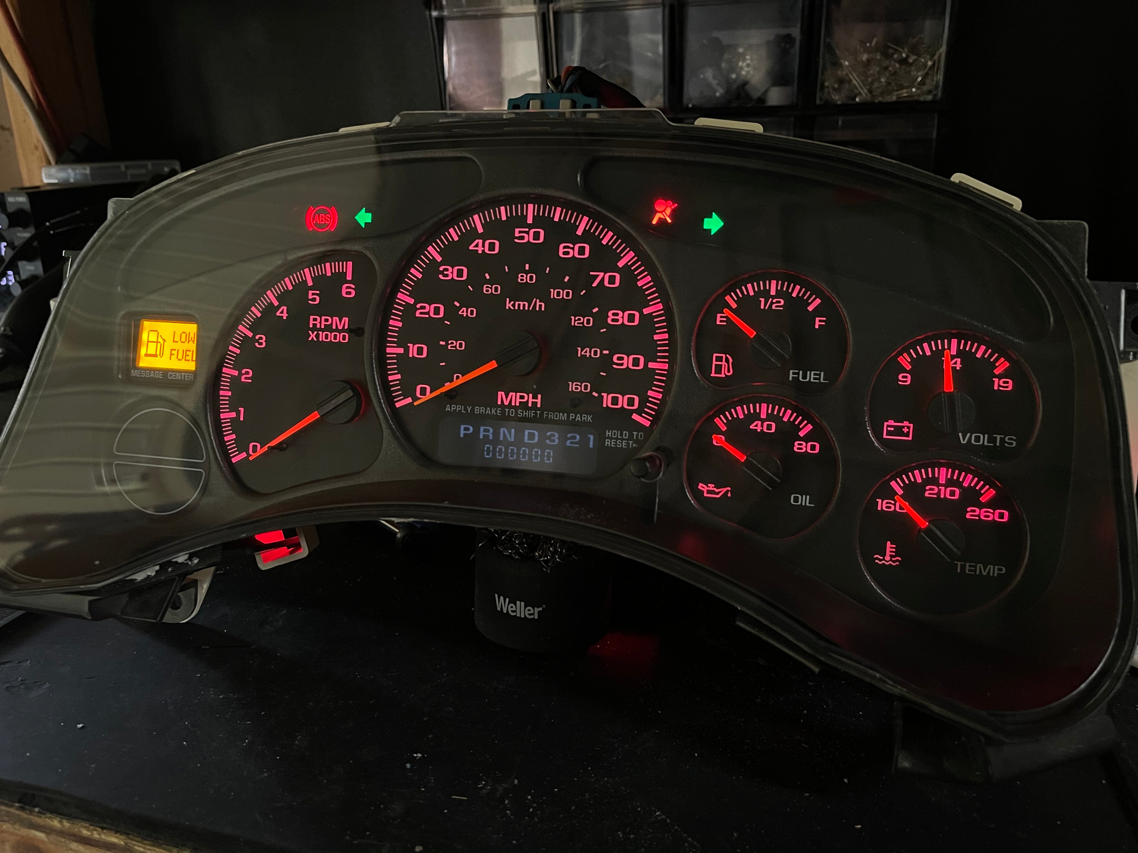 99–02 GM RED LED Gauge Plug &Play 0 miles
