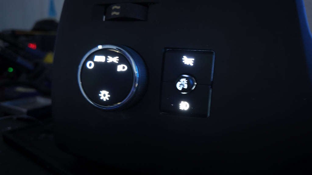 07–14 GM Headlight Switch + DIC Display Button Bundle (WHITE LED Upgrade)