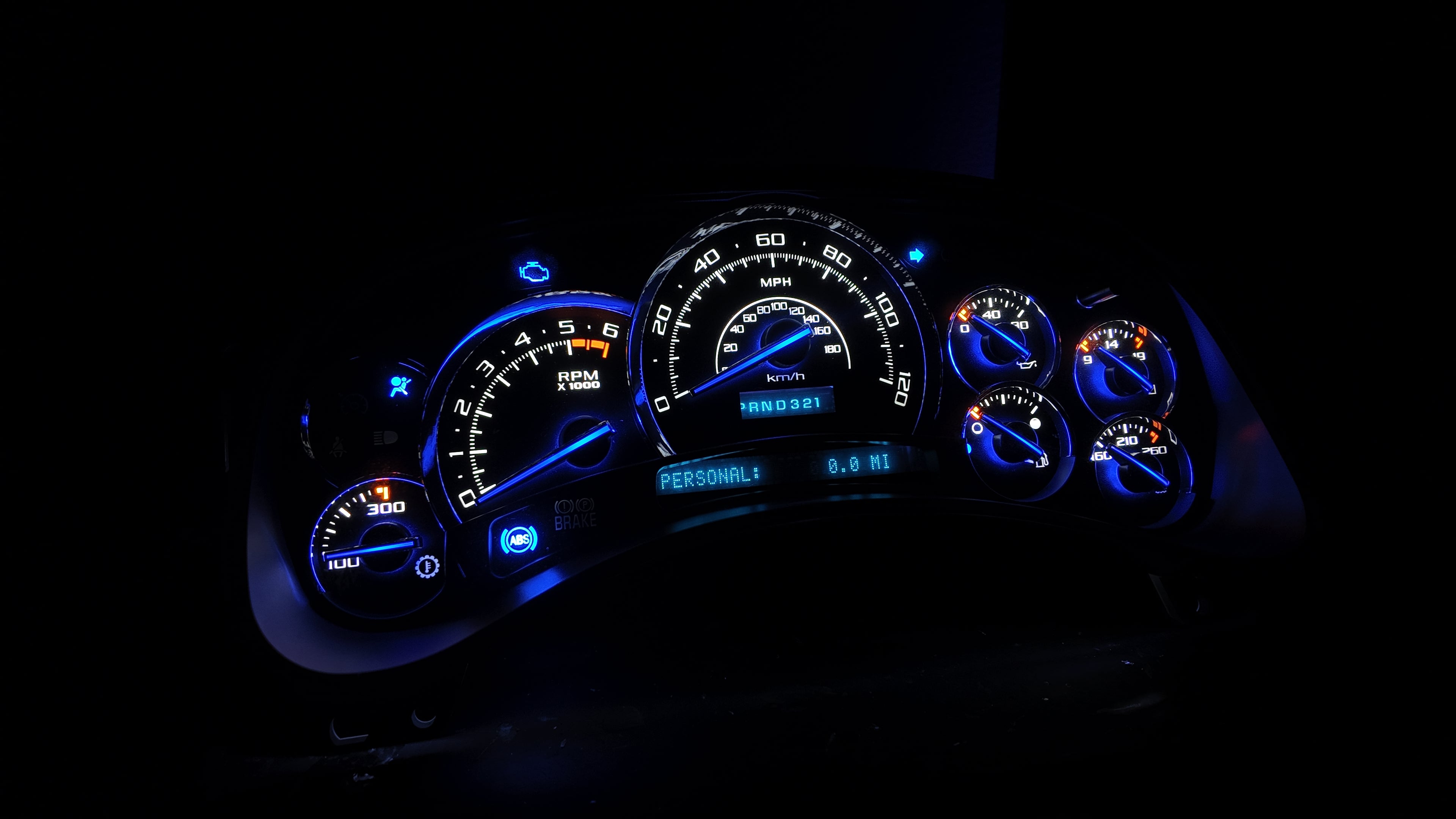 ⭐ 03–07 Cadillac Escalade Platinum Gauge Cluster | Premium White LED Upgrade ⭐