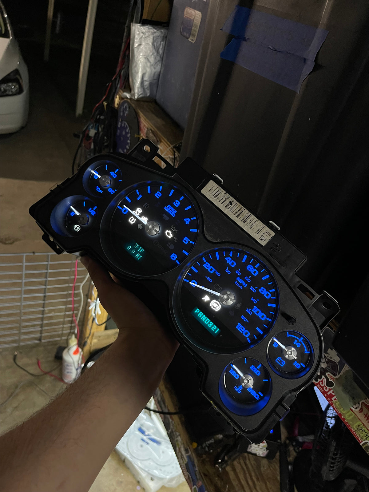 2007–2012 Silverado Sierra Tahoe Yukon Instrument Cluster | blue  LEDs | Programmed Mileage