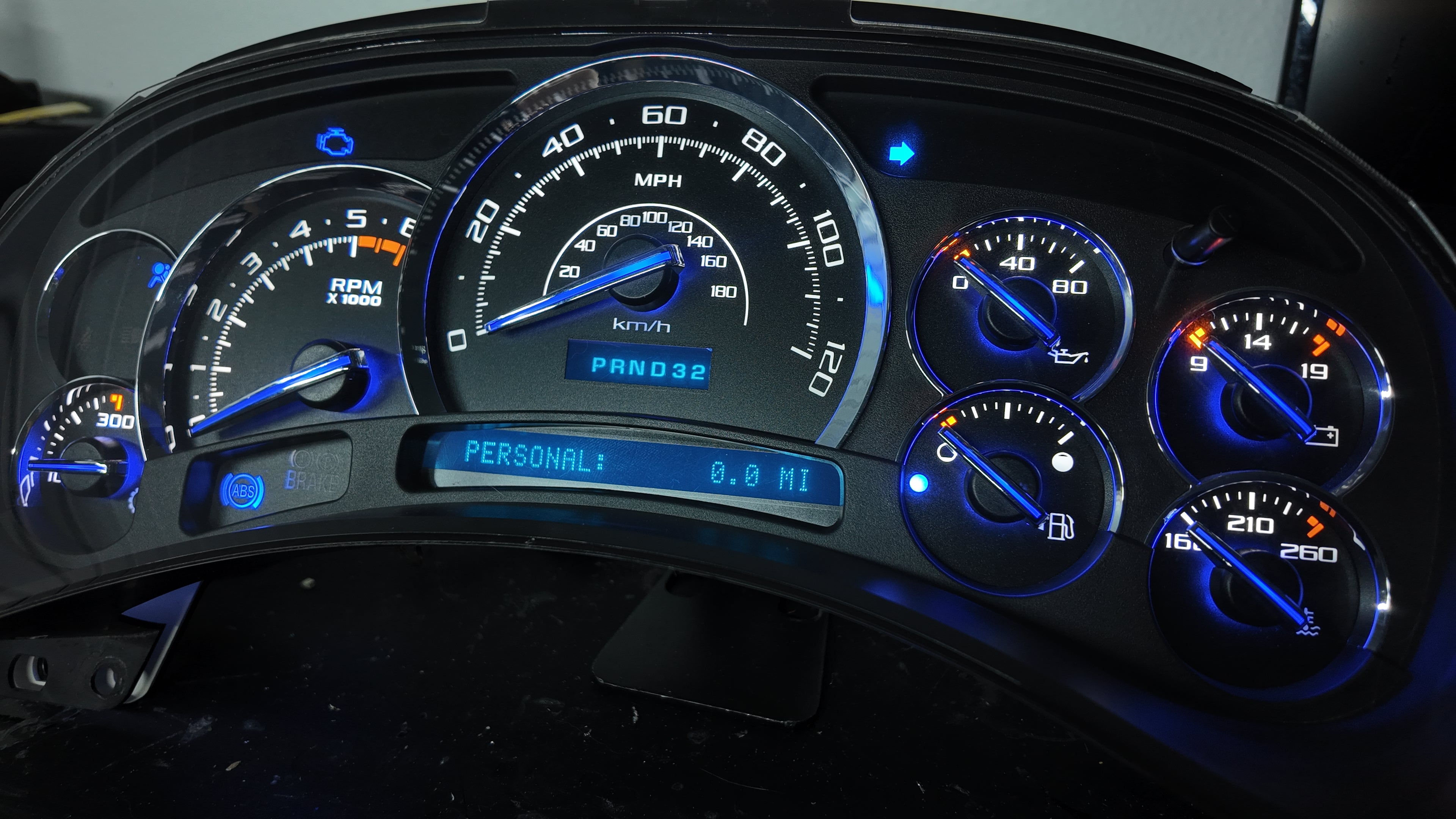 ⭐ 03–07 Cadillac Escalade Platinum Gauge Cluster | Premium White LED Upgrade ⭐