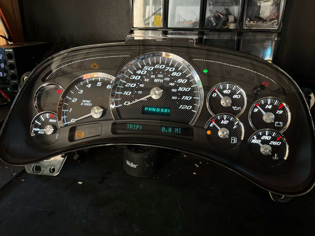 Carbon fiber look alike SS Performance cluster – Plug & Play Rebuilt