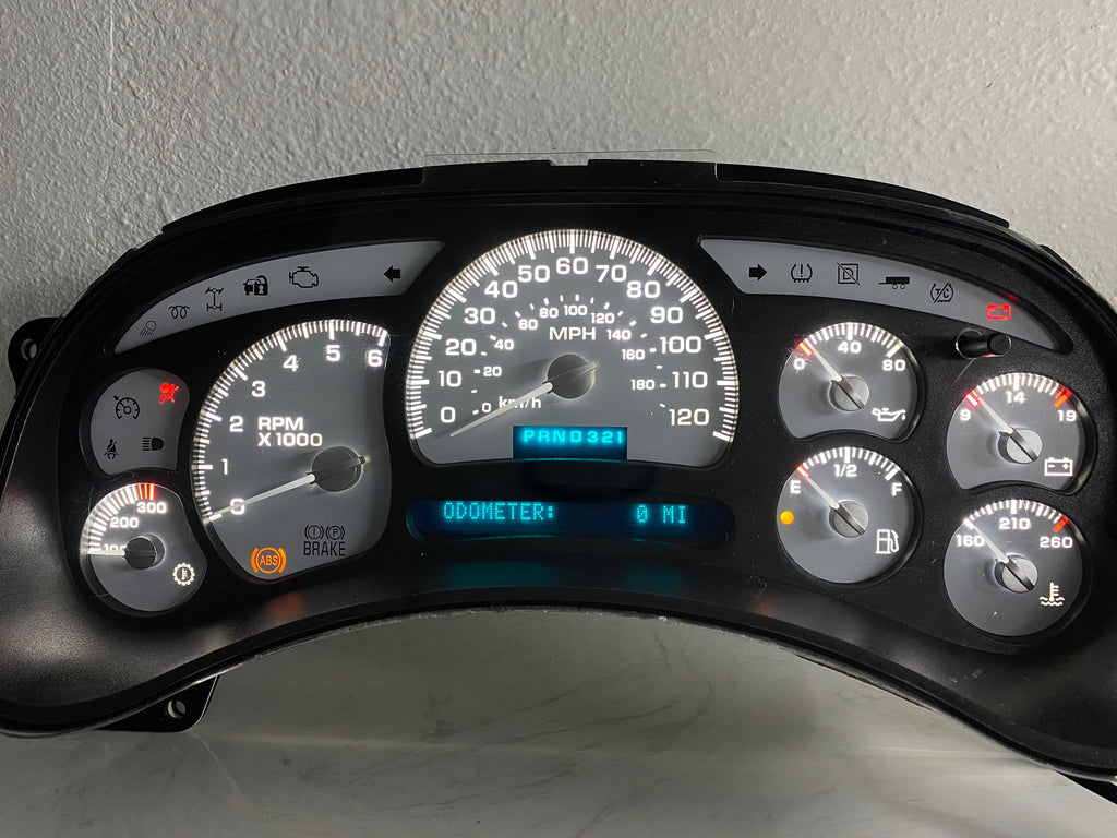 White guageCluster | 03–07 GM Trucks | | Plug & Play