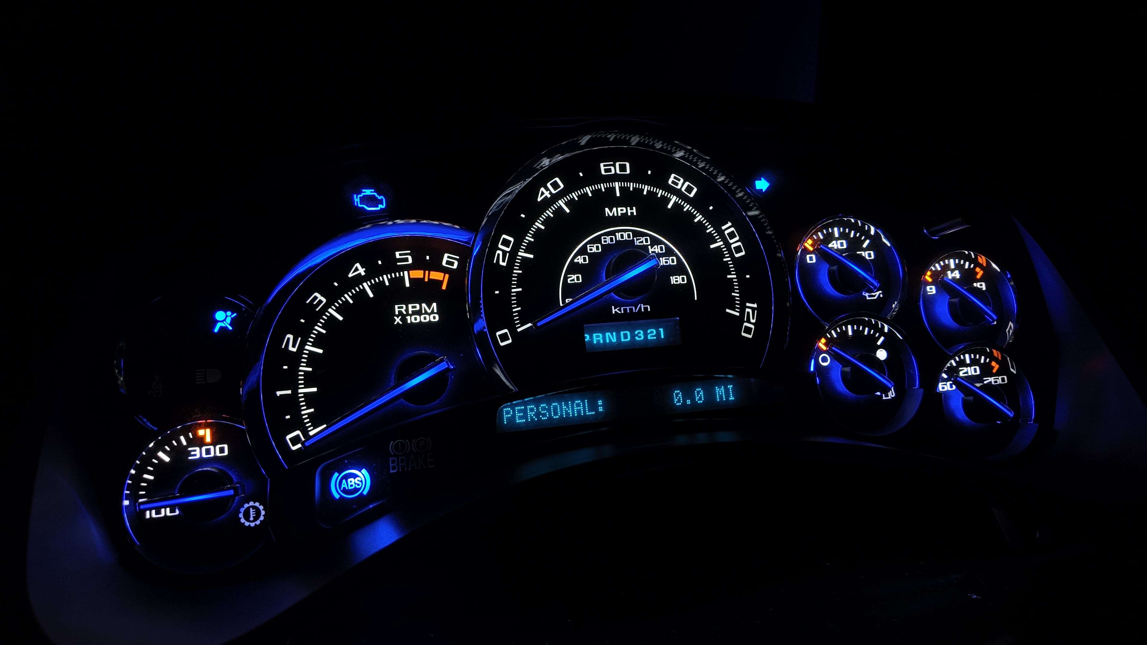 ⭐ 03–07 Cadillac Escalade Platinum Gauge Cluster | Premium White LED Upgrade ⭐