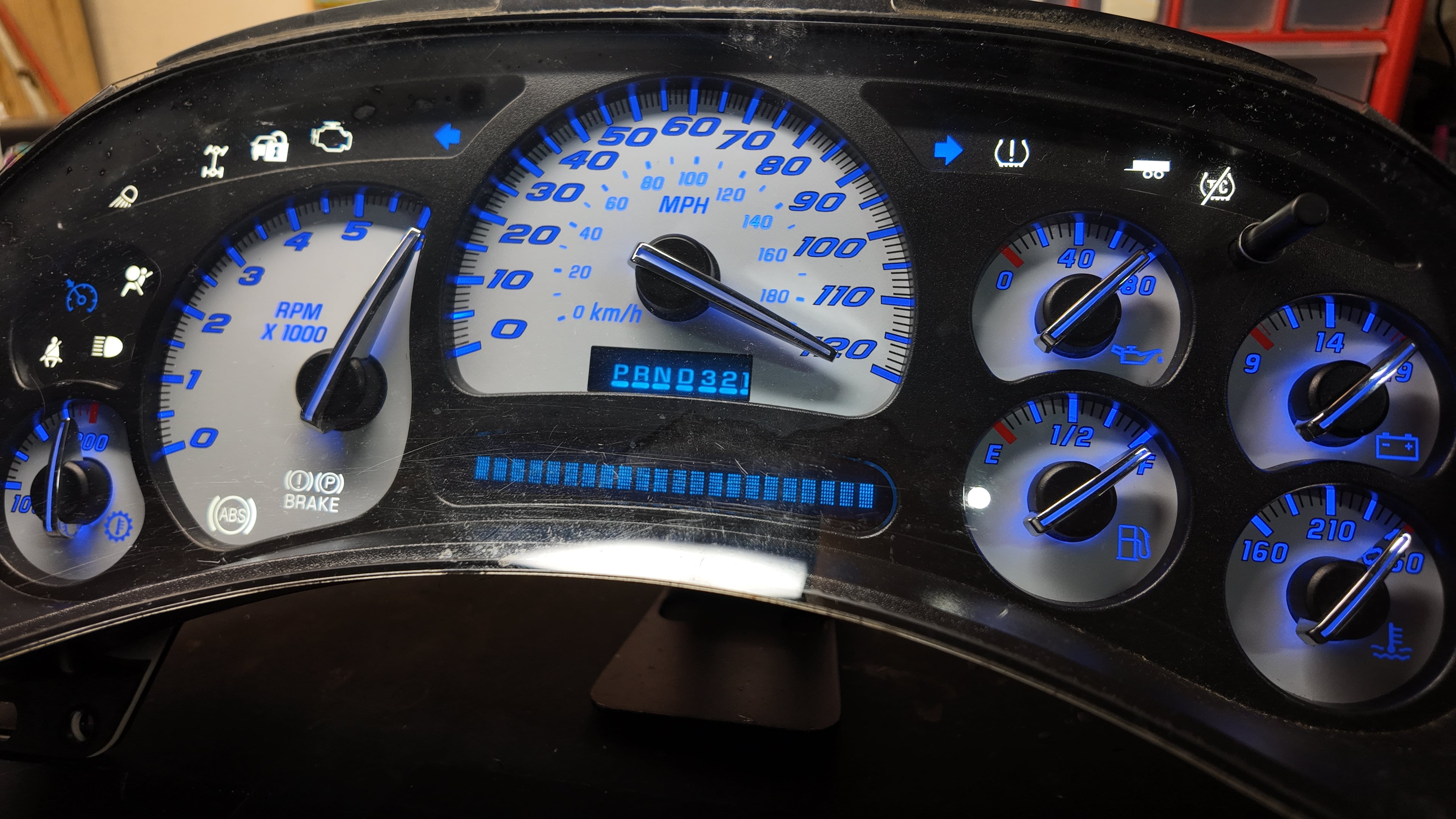 Blue led White guageCluster | 03–07 GM Trucks | | Plug & Play