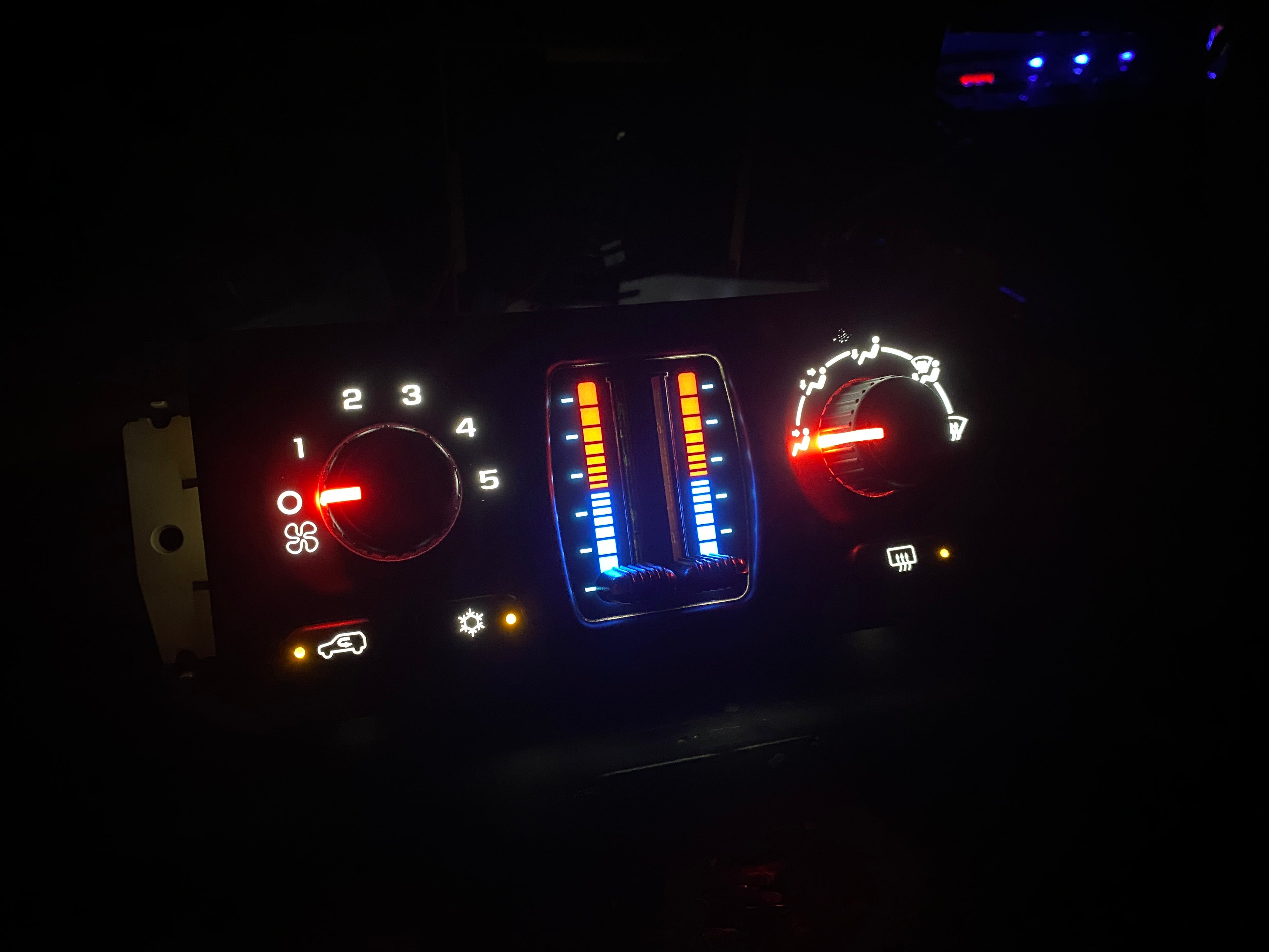 ✅ 03-07 WHITE LED Chevy/GMC Silverado, Sierra, Tahoe Suburban AC/Heater Control