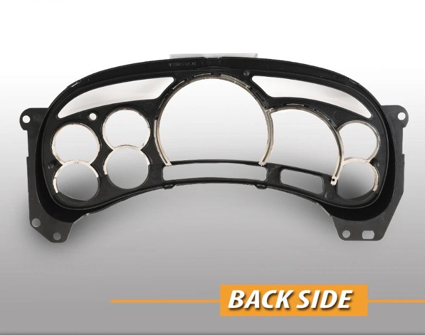 2003–2006 Chevy/GMC Gauge Cluster Lens Cover w/ Chrome Rings | Silverado, Sierra, Tahoe, Suburban, Yukon, Escalade