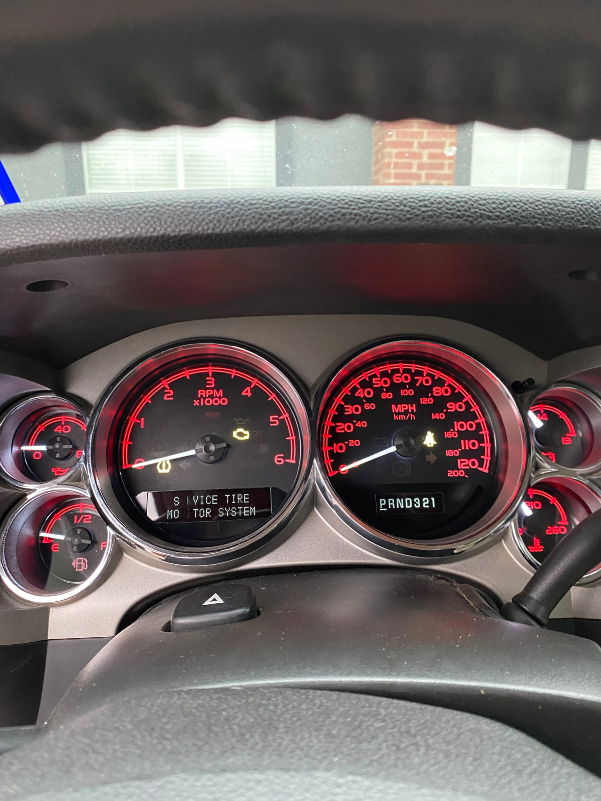 2007–2012 Silverado Sierra Tahoe Yukon Instrument Cluster |Red  LEDs | Programmed Mileage