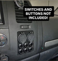 07-14 GM Truck Custom Switch Panel Insert