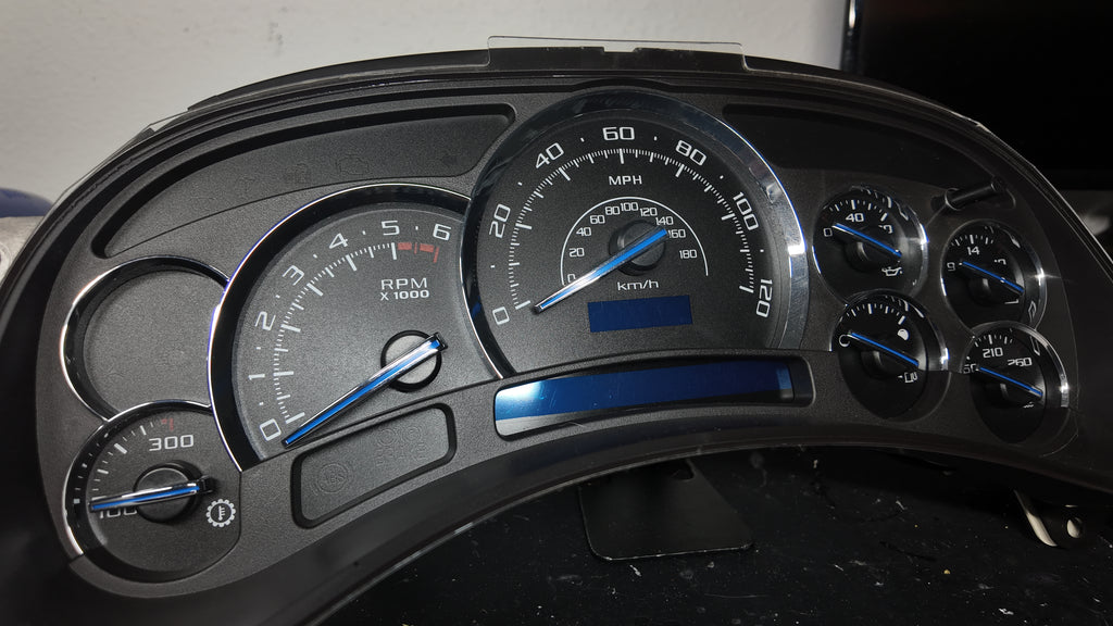 ⭐ 03–07 Cadillac Escalade Platinum Gauge Cluster | Premium White LED Upgrade ⭐