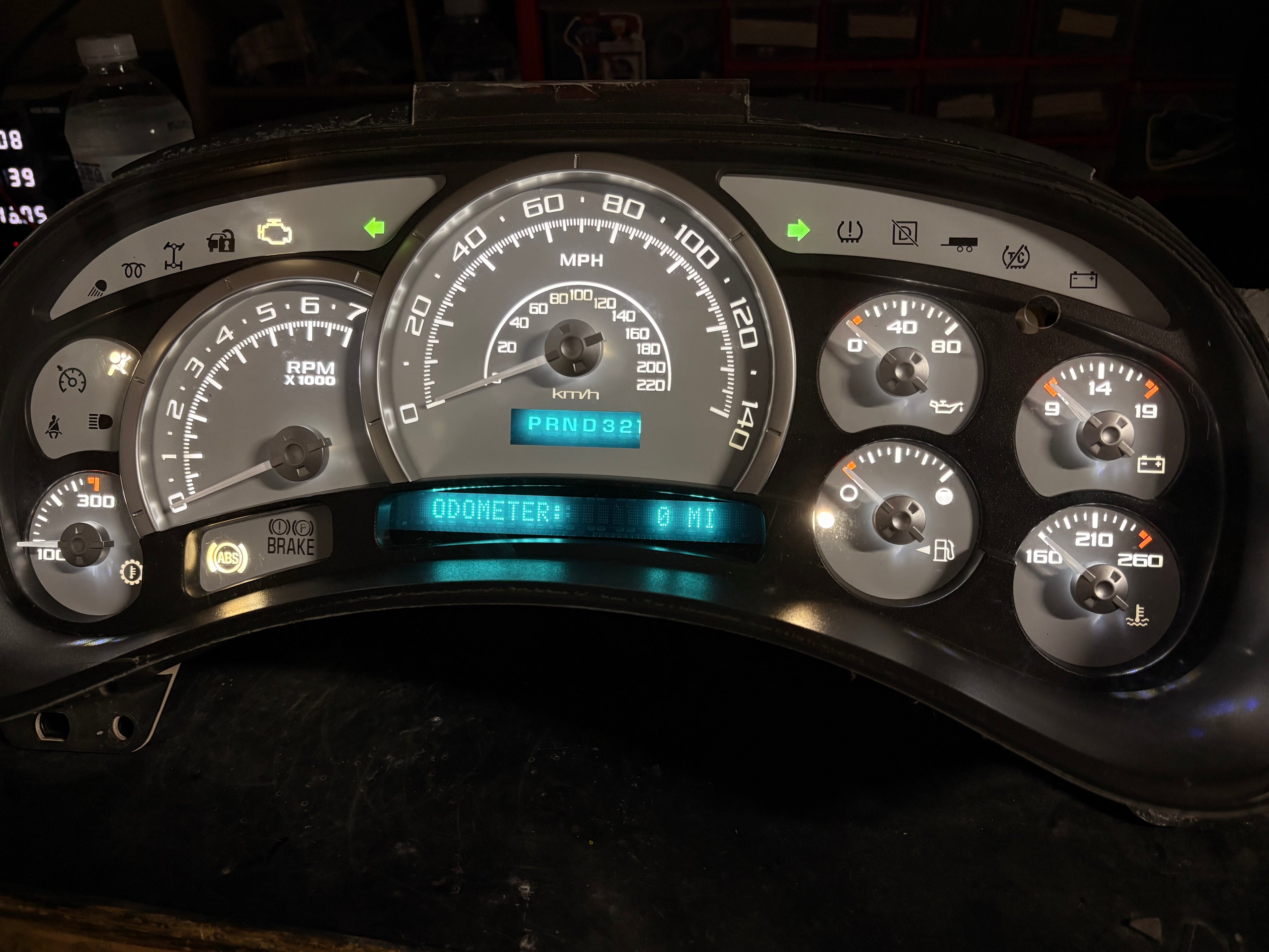 140mph 🔥 2003–2007 Chevy/GMC Super Sport Custom Gauge Cluster (Copy)