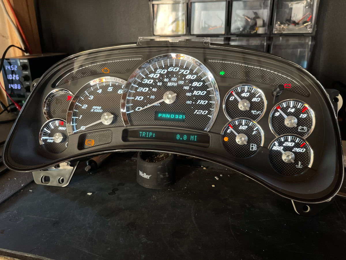 Carbon fiber look alike SS Performance cluster – Plug & Play Rebuilt