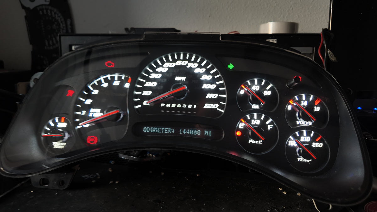 PRE ORDER 🔥 STAINLESS STEEL 2003–2007 Chevy/GMC Super Sport Custom Gauge Cluster