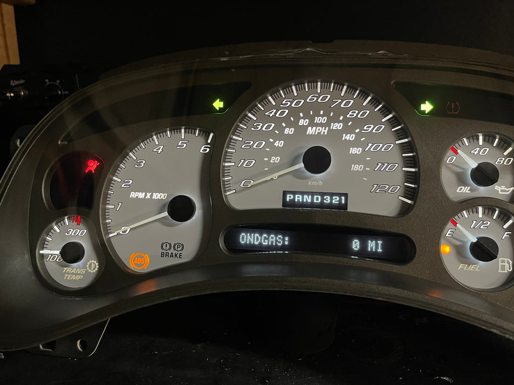 SS 🔥 2003–2007 Chevy/GMC Super Sport Custom Gauge Cluster with Denali bezel