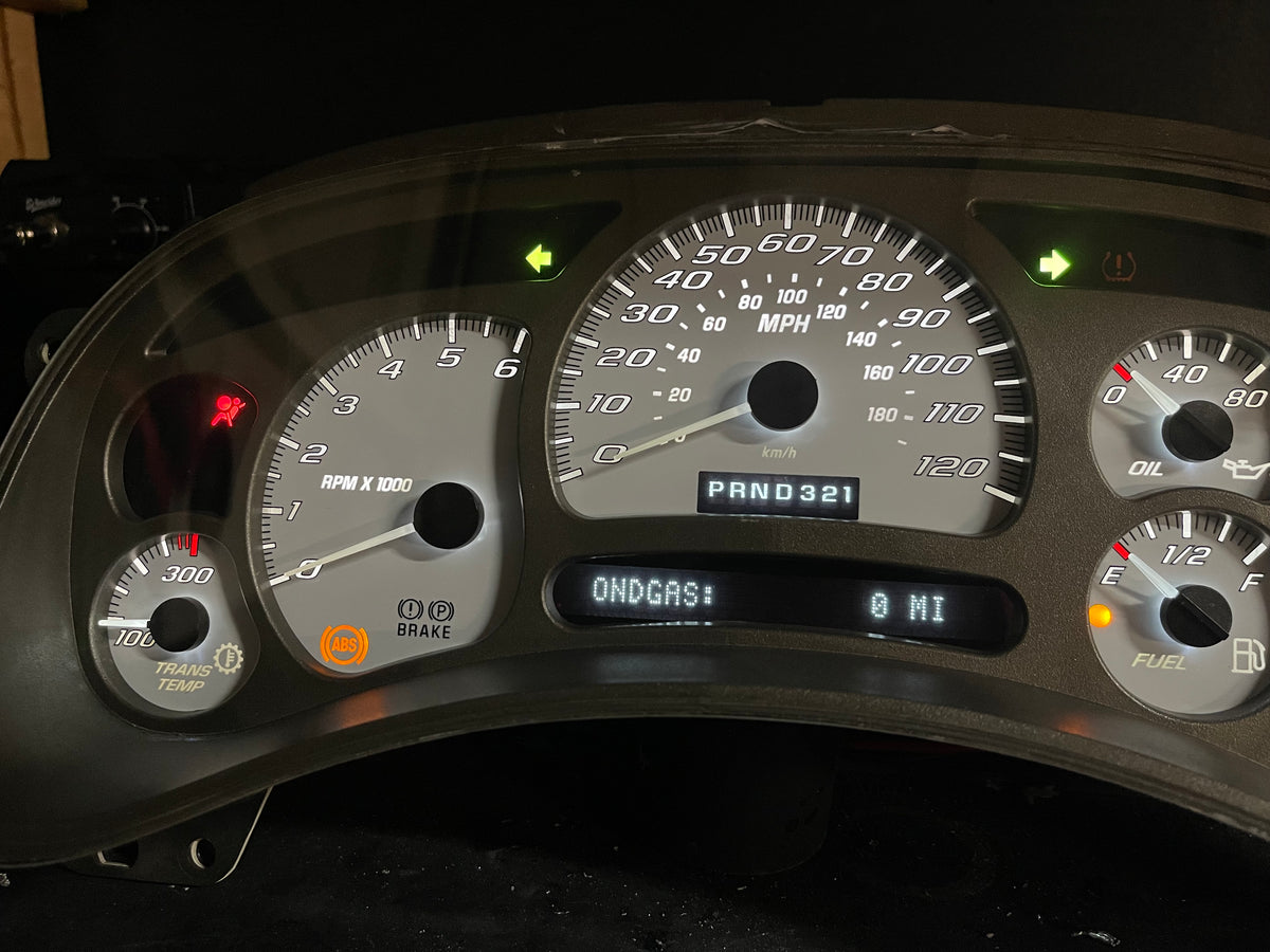 SS 🔥 2003–2007 Chevy/GMC Super Sport Custom Gauge Cluster with Denali bezel