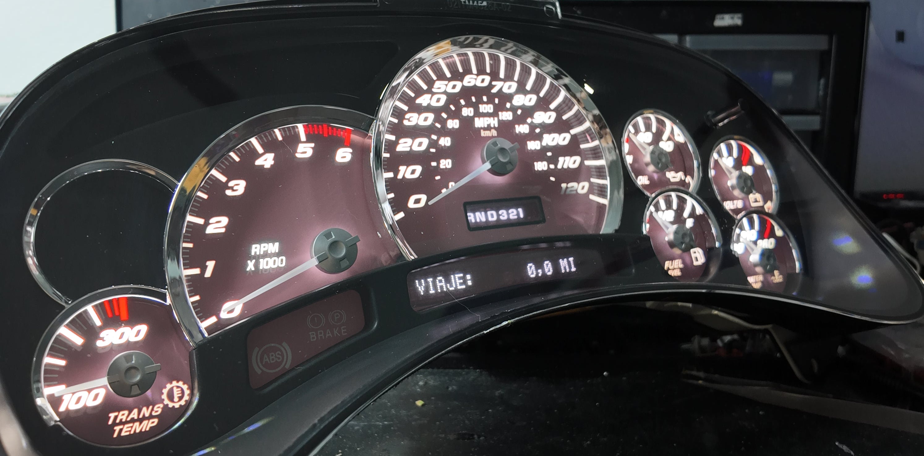 Pink Overlay Cluster – Full White LED Conversion (Copy)