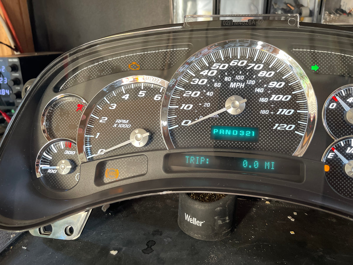 Carbon fiber look alike SS Performance cluster – Plug & Play Rebuilt