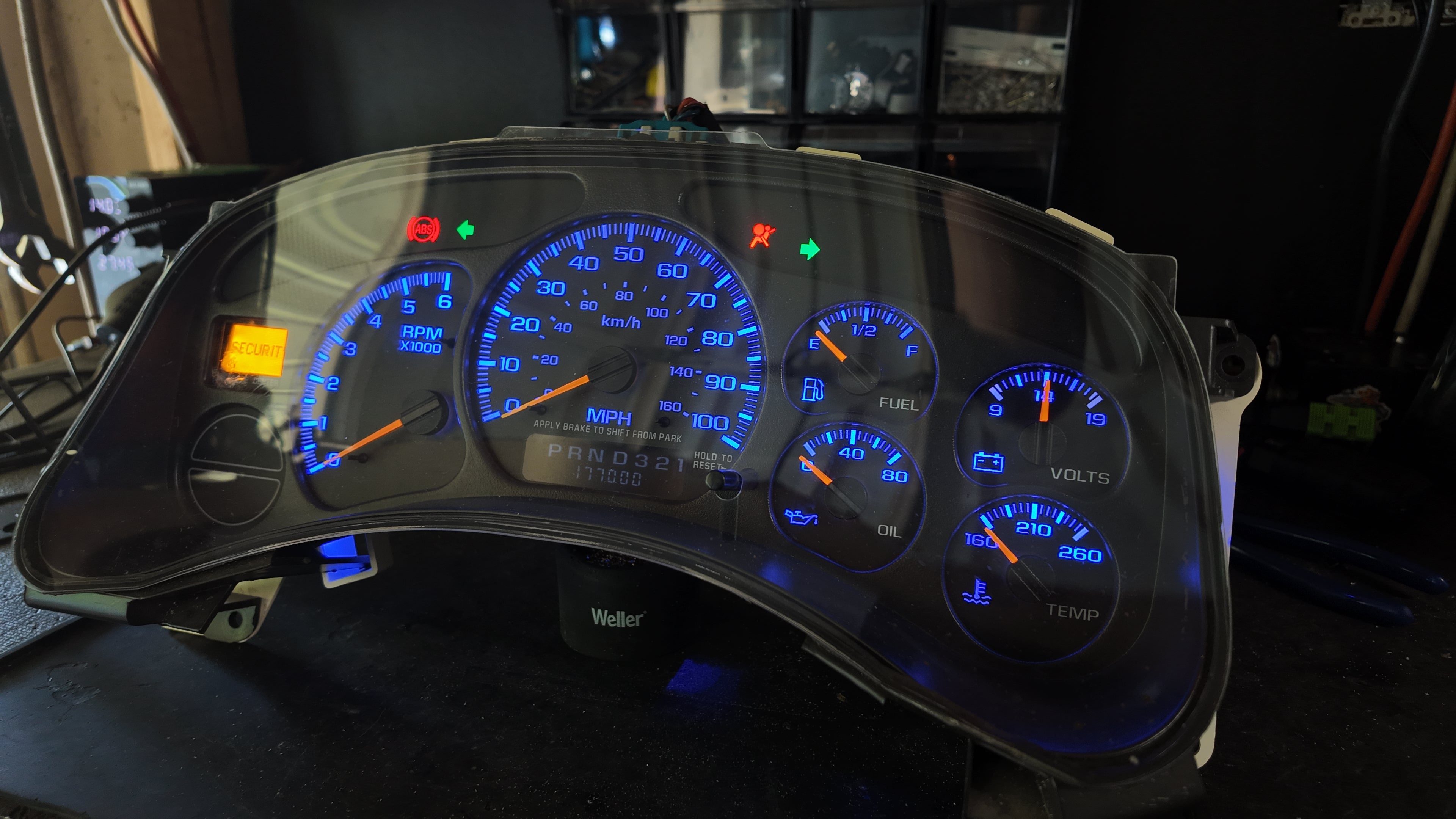 99–02 GM Blue LED Gauge Plug &Play 0 miles
