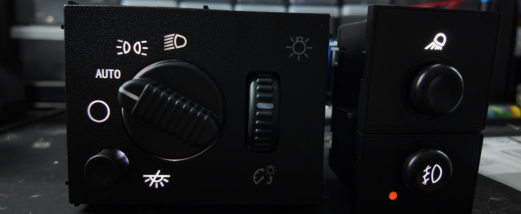 Brand New Aftermarket Headlight And Foglight Switches With Bright White Leds