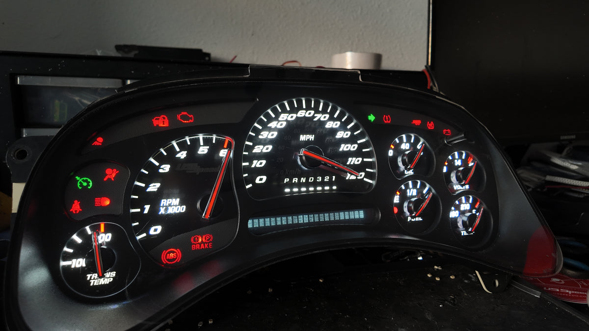PRE ORDER 🔥 STAINLESS STEEL 2003–2007 Chevy/GMC Super Sport Custom Gauge Cluster