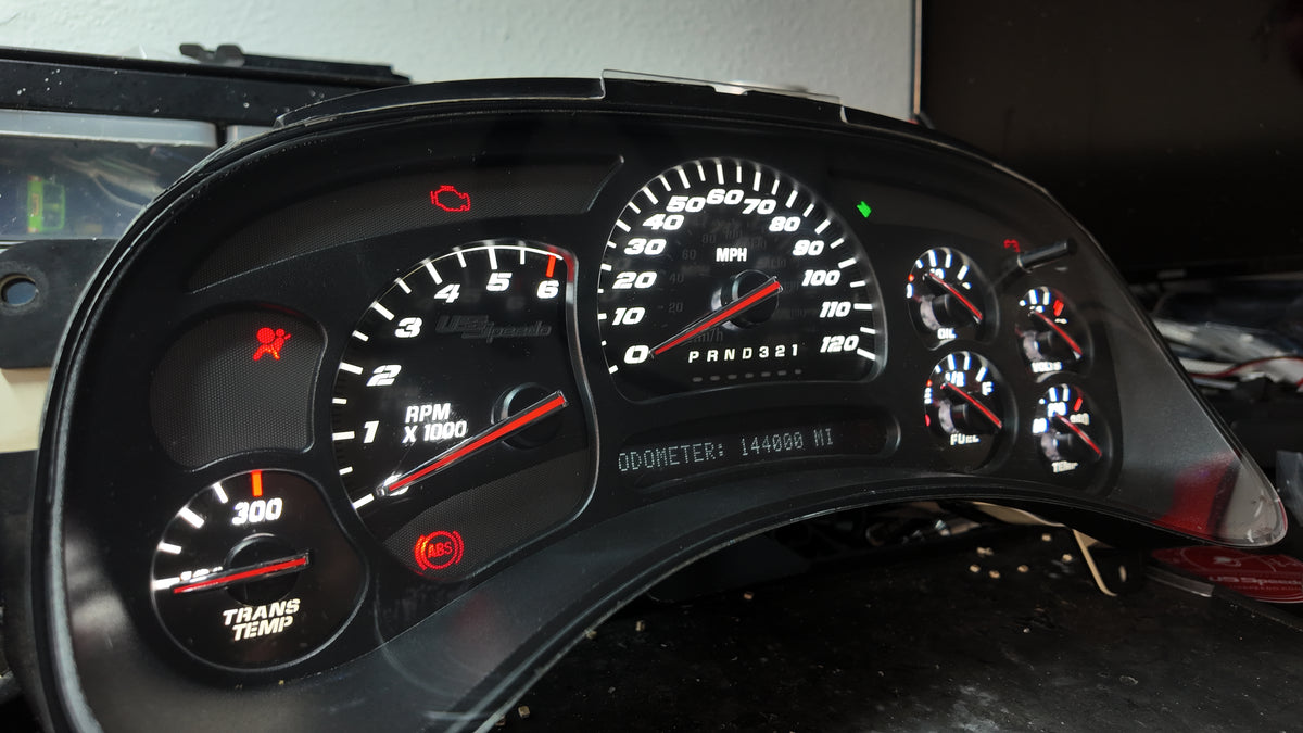 PRE ORDER 🔥 STAINLESS STEEL 2003–2007 Chevy/GMC Super Sport Custom Gauge Cluster