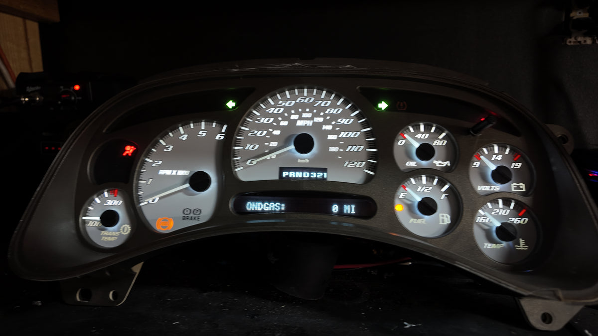 SS 🔥 2003–2007 Chevy/GMC Super Sport Custom Gauge Cluster with Denali bezel