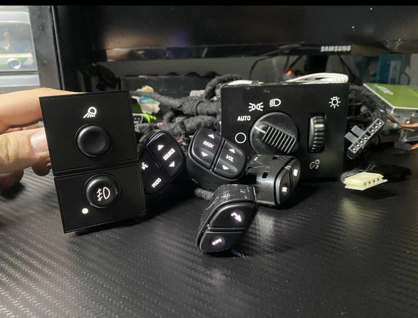 Brand New Aftermarket Headlight And Foglight Switches And Steering Wheel Control