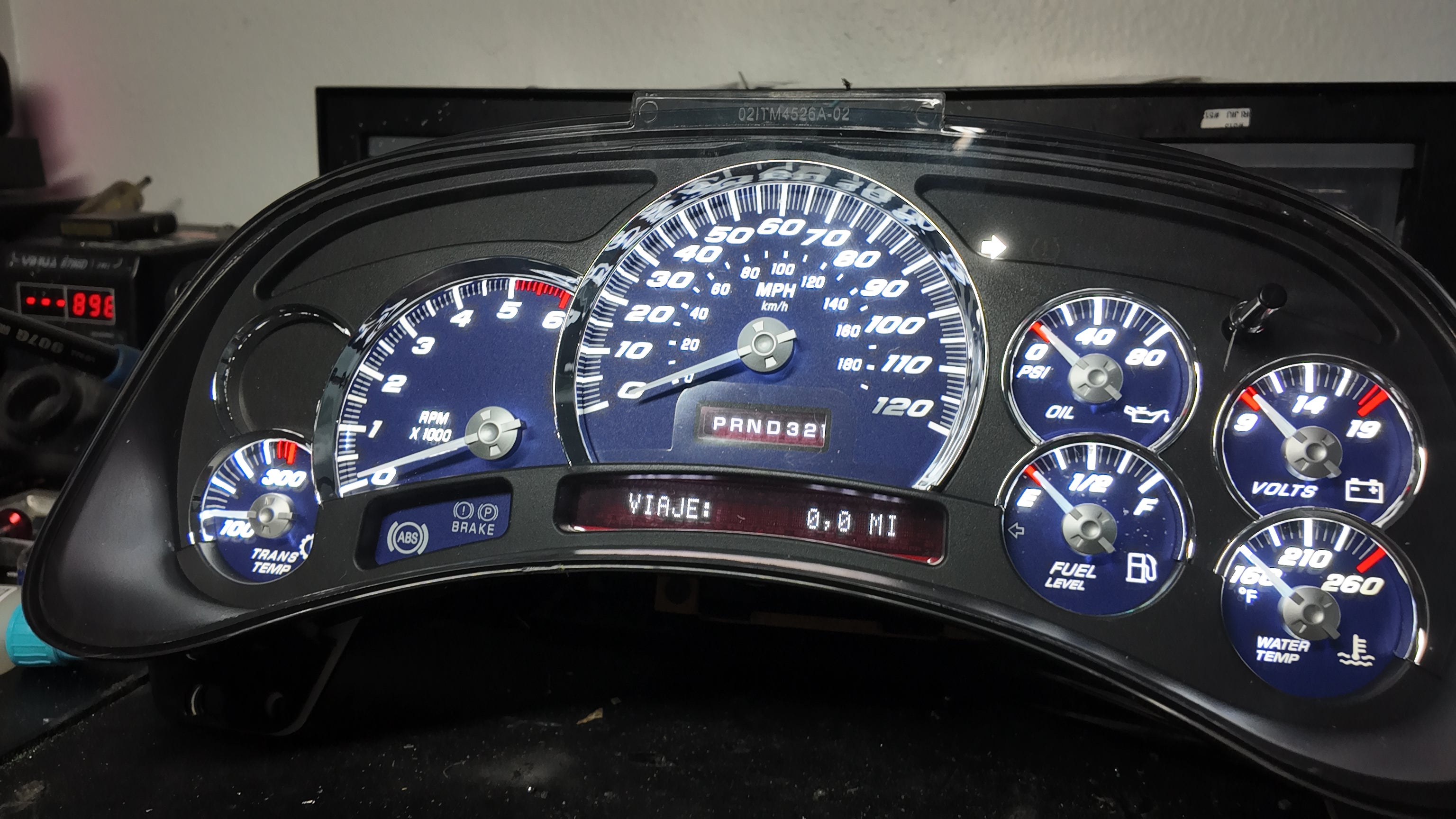 Blue 2003-2007 SS Performance Cluster – Plug & Play Rebuilt