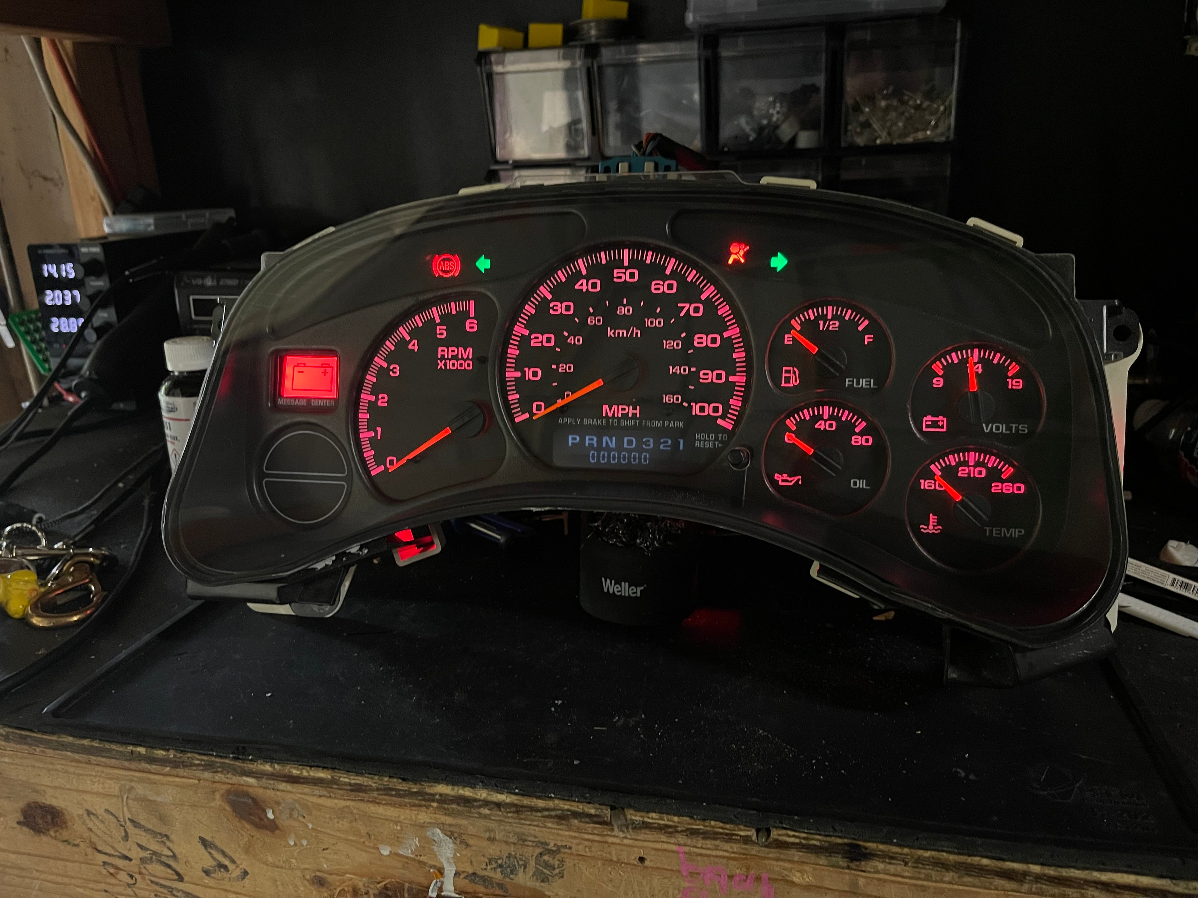 99–02 GM RED LED Gauge Plug &Play 0 miles