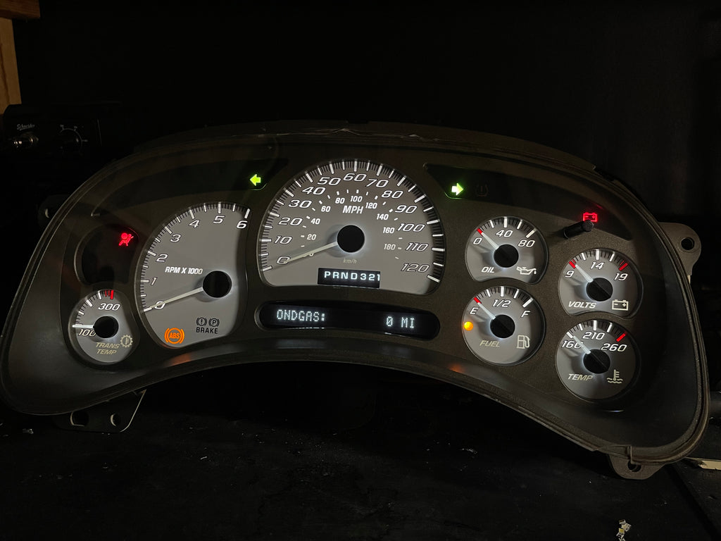 SS 🔥 2003–2007 Chevy/GMC Super Sport Custom Gauge Cluster with Denali bezel