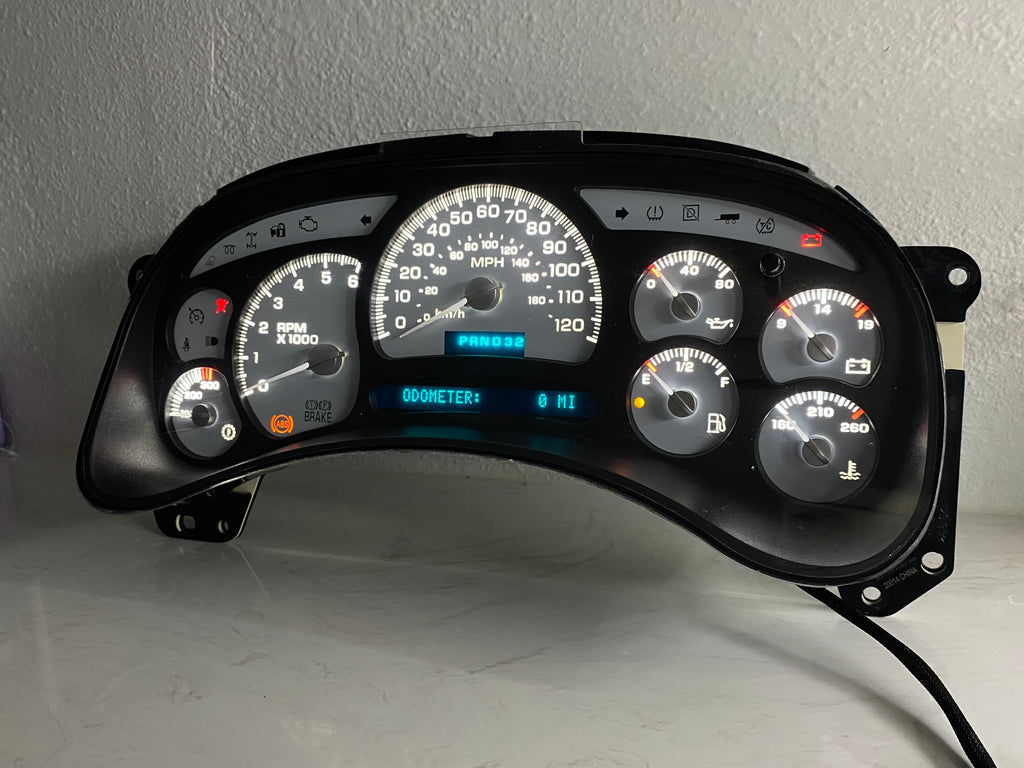 White guageCluster | 03–07 GM Trucks | | Plug & Play