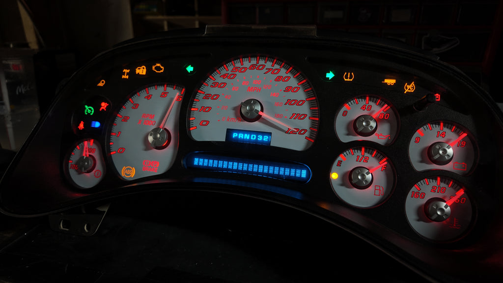 White guageCluster | 03–07 GM Trucks | | Plug & Play