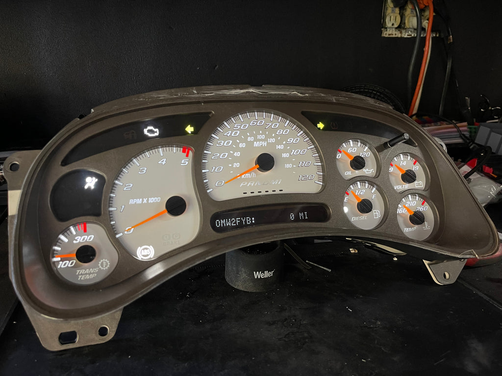 SS 🔥 2003–2007 Chevy/GMC Super Sport Custom Gauge Cluster with Denali bezel