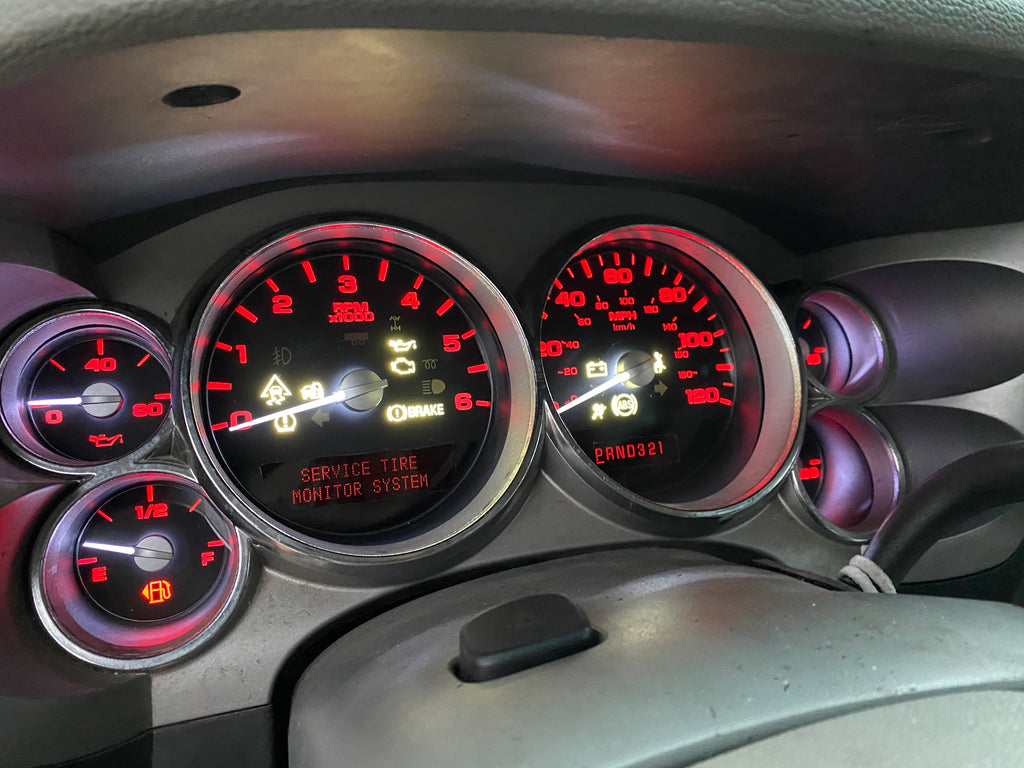 2007–2012 Silverado Sierra Tahoe Yukon Instrument Cluster |Red  LEDs | Programmed Mileage