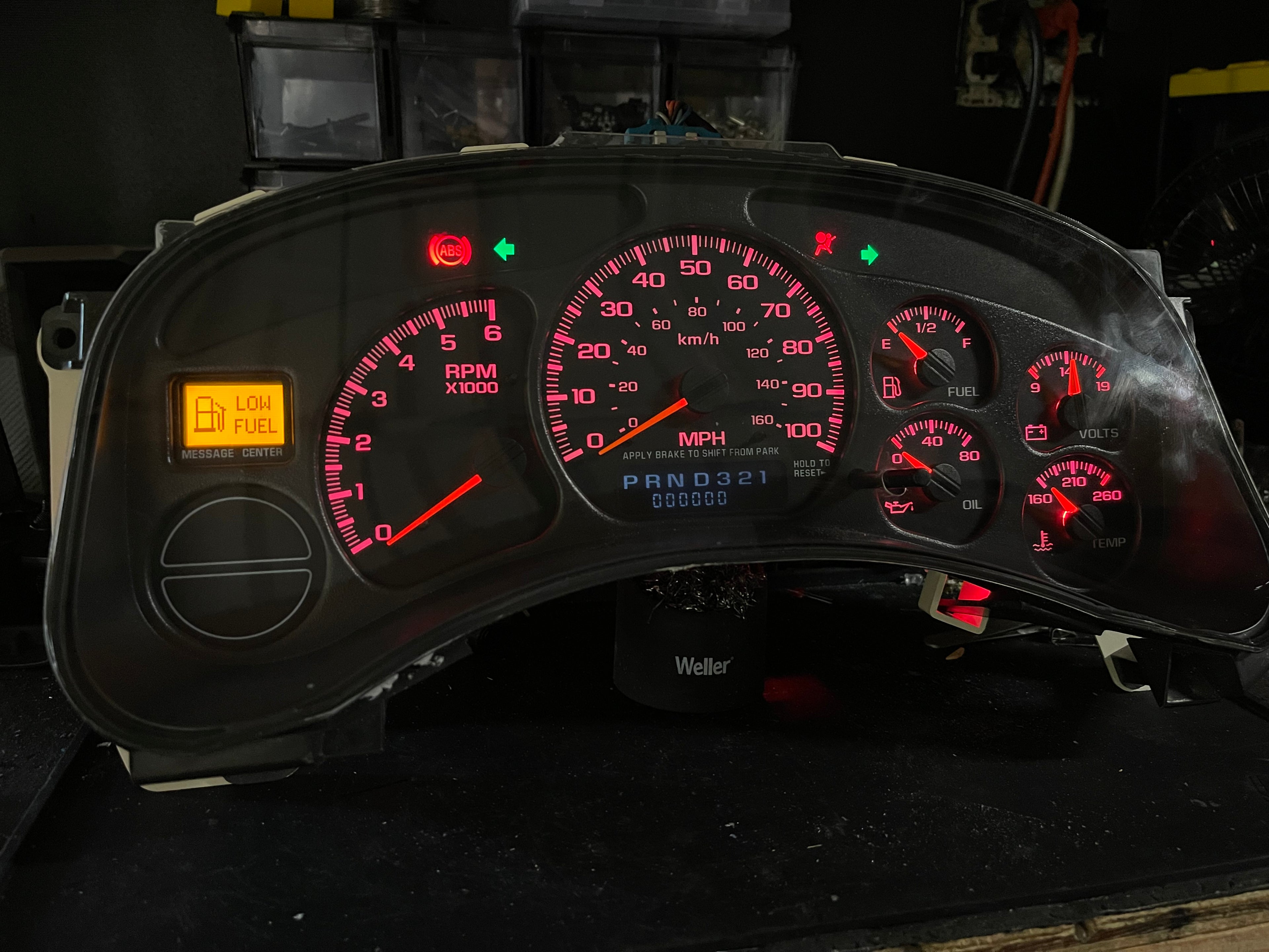 99–02 GM RED LED Gauge Plug &Play 0 miles