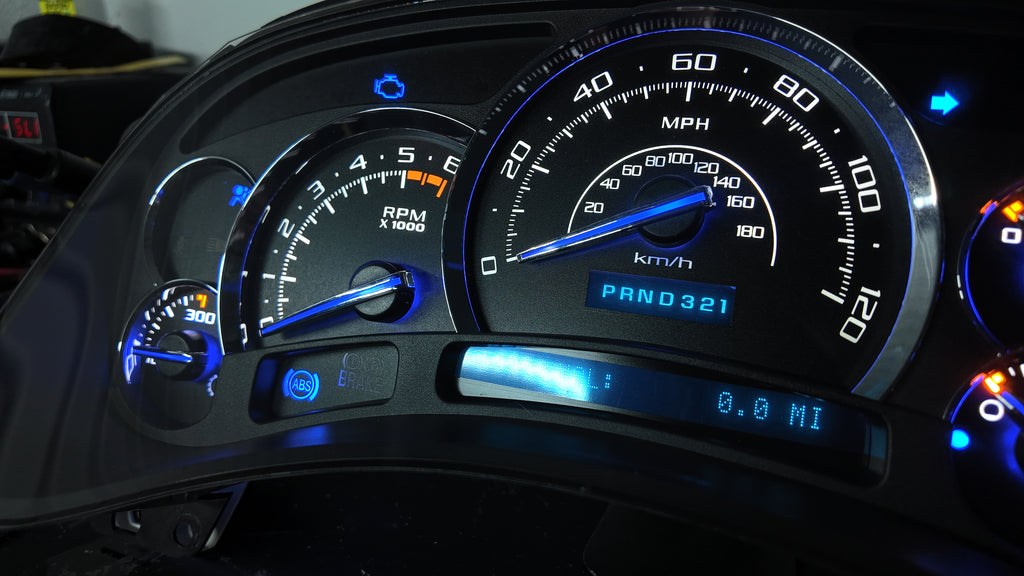 ⭐ 03–07 Cadillac Escalade Platinum Gauge Cluster | Premium White LED Upgrade ⭐