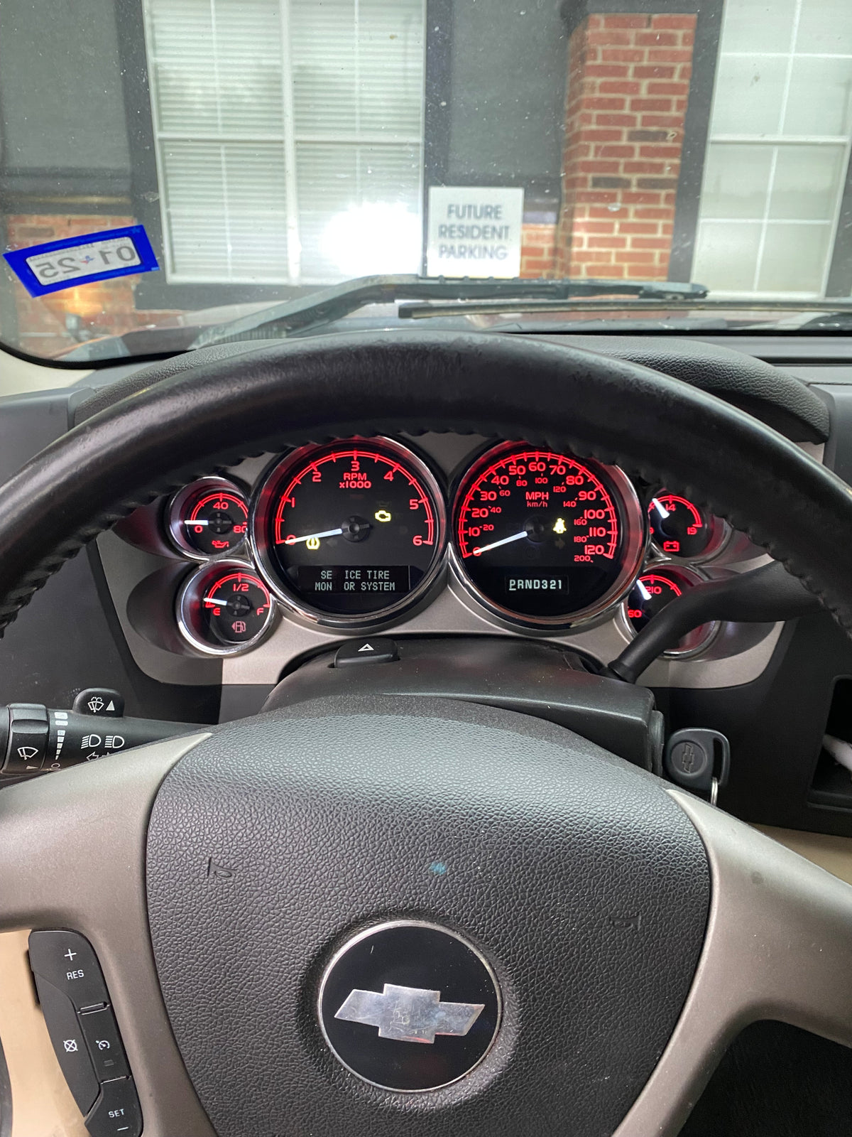 2007–2012 Silverado Sierra Tahoe Yukon Instrument Cluster |Red  LEDs | Programmed Mileage