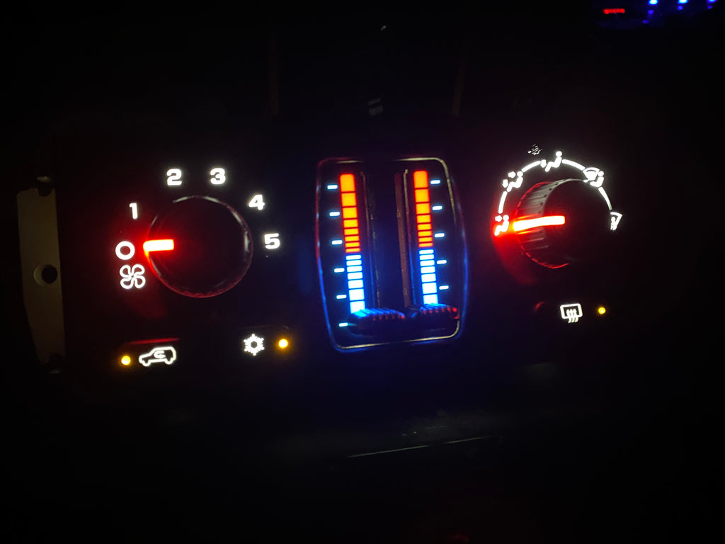 ✅ 03-07 WHITE LED Chevy/GMC Silverado, Sierra, Tahoe Suburban AC/Heater Control