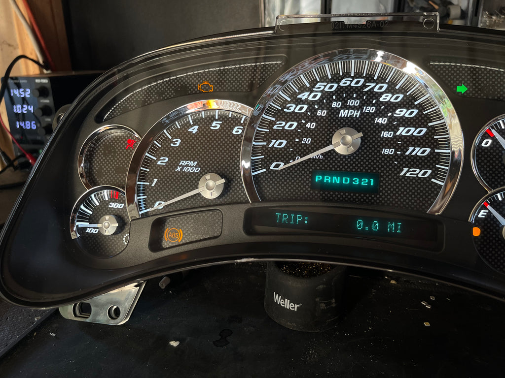 Carbon fiber look alike SS Performance cluster – Plug & Play Rebuilt