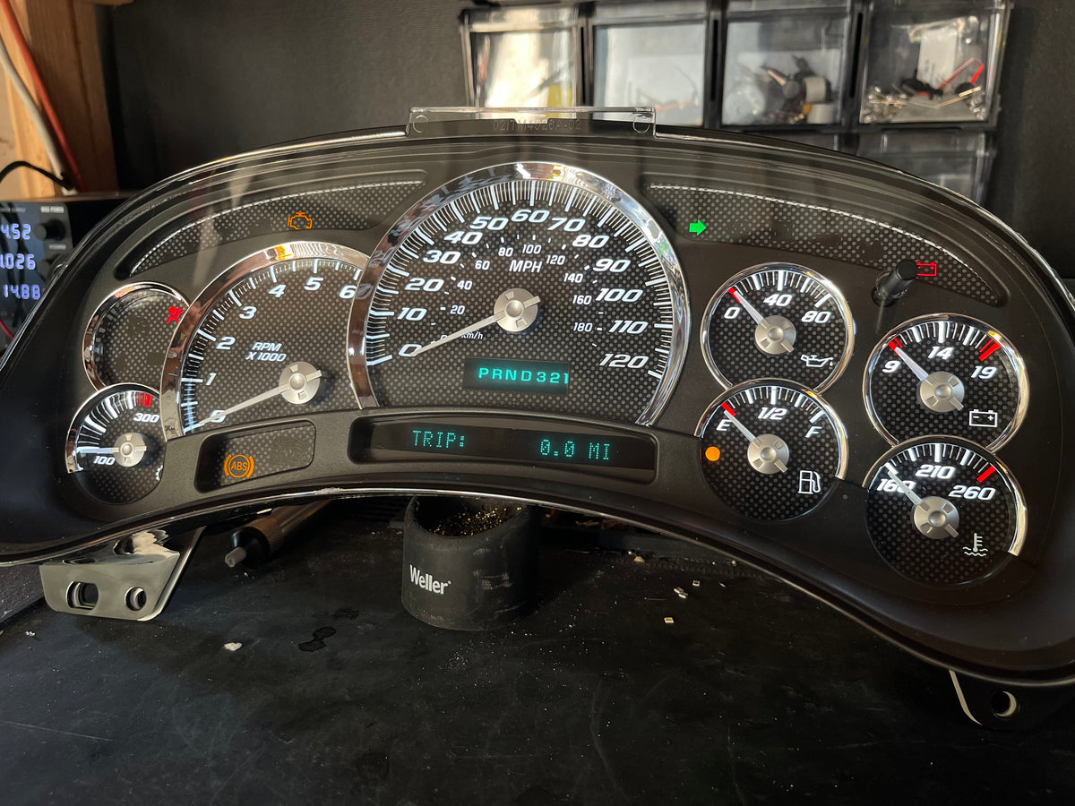 Carbon fiber look alike SS Performance cluster – Plug & Play Rebuilt