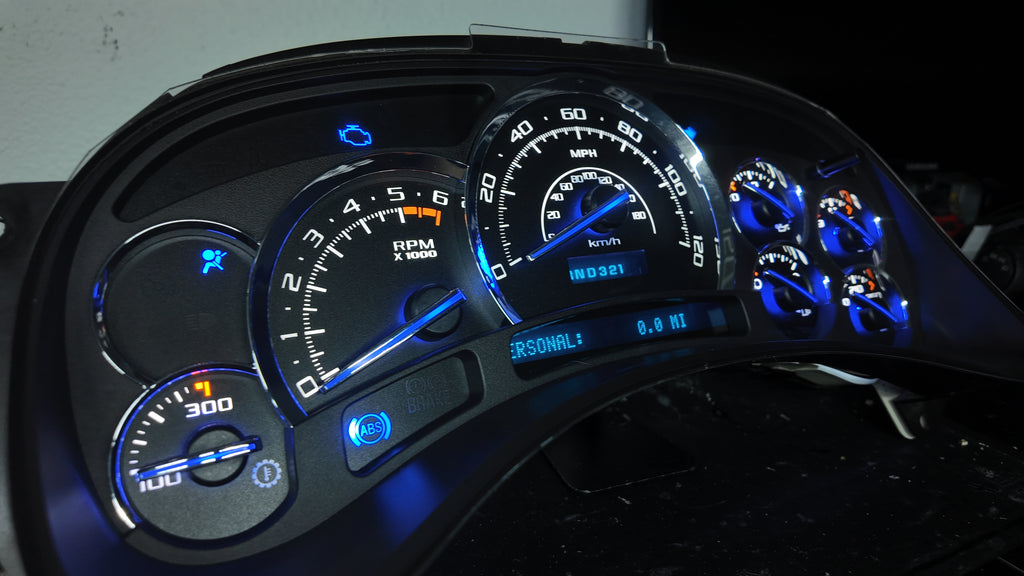 ⭐ 03–07 Cadillac Escalade Platinum Gauge Cluster | Premium White LED Upgrade ⭐