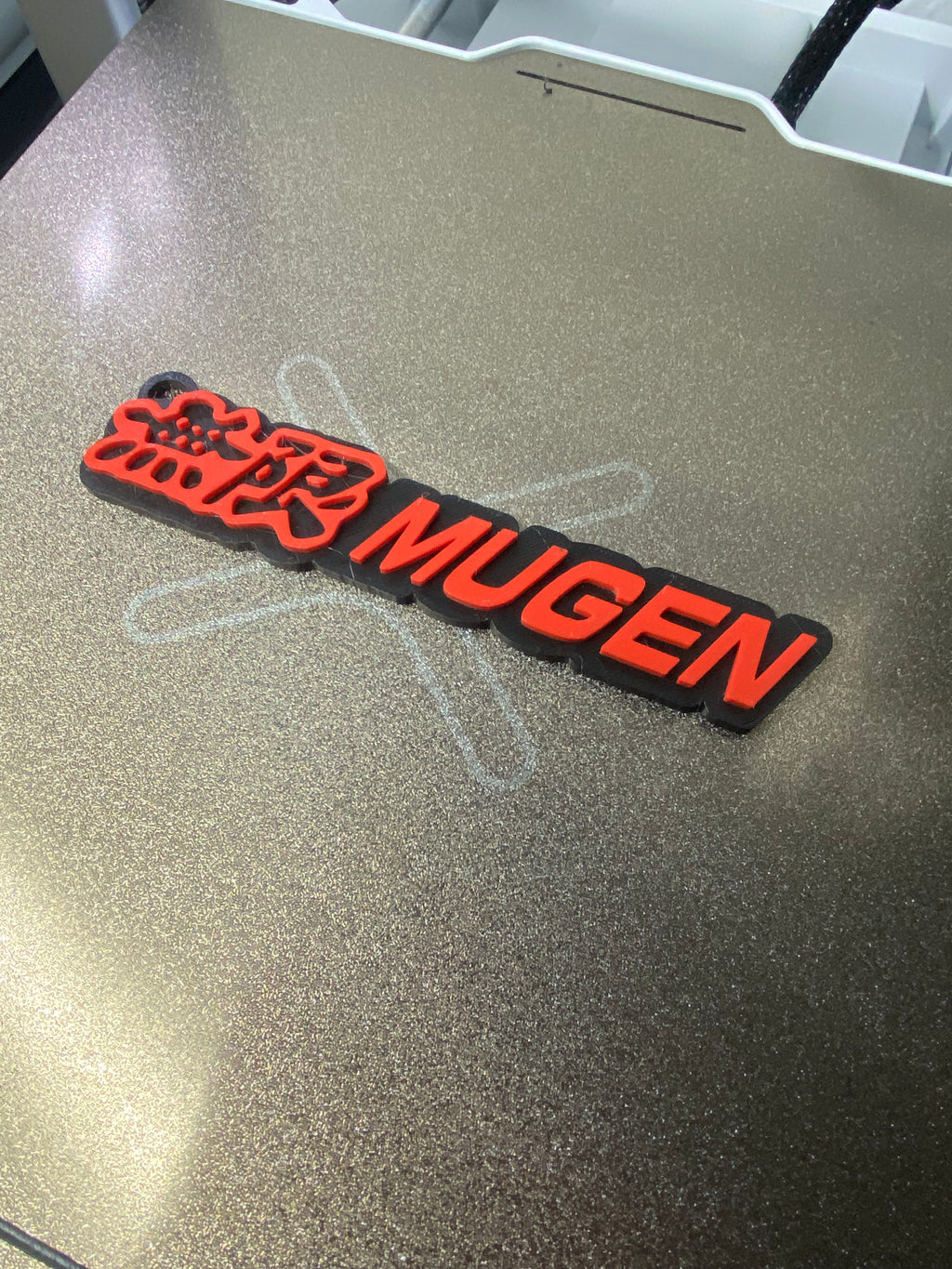 MUGEN Style Keychain – Red/Black