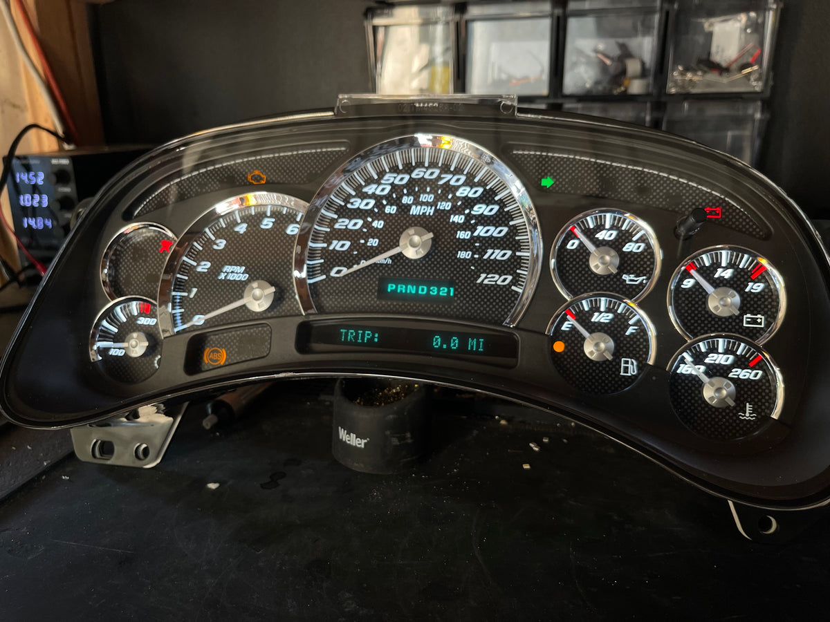 Carbon fiber look alike SS Performance cluster – Plug & Play Rebuilt