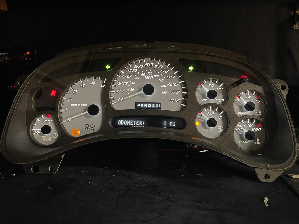 SS 🔥 2003–2007 Chevy/GMC Super Sport Custom Gauge Cluster with Denali bezel