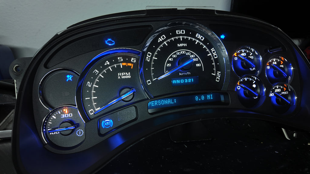 ⭐ 03–07 Cadillac Escalade Platinum Gauge Cluster | Premium White LED Upgrade ⭐