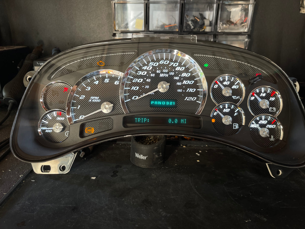 Carbon fiber look alike SS Performance cluster – Plug & Play Rebuilt