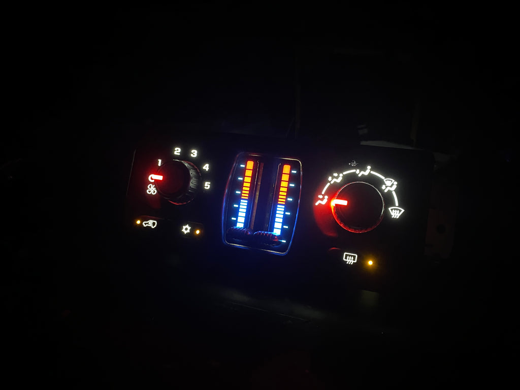 ✅ 03-07 WHITE LED Chevy/GMC Silverado, Sierra, Tahoe Suburban AC/Heater Control