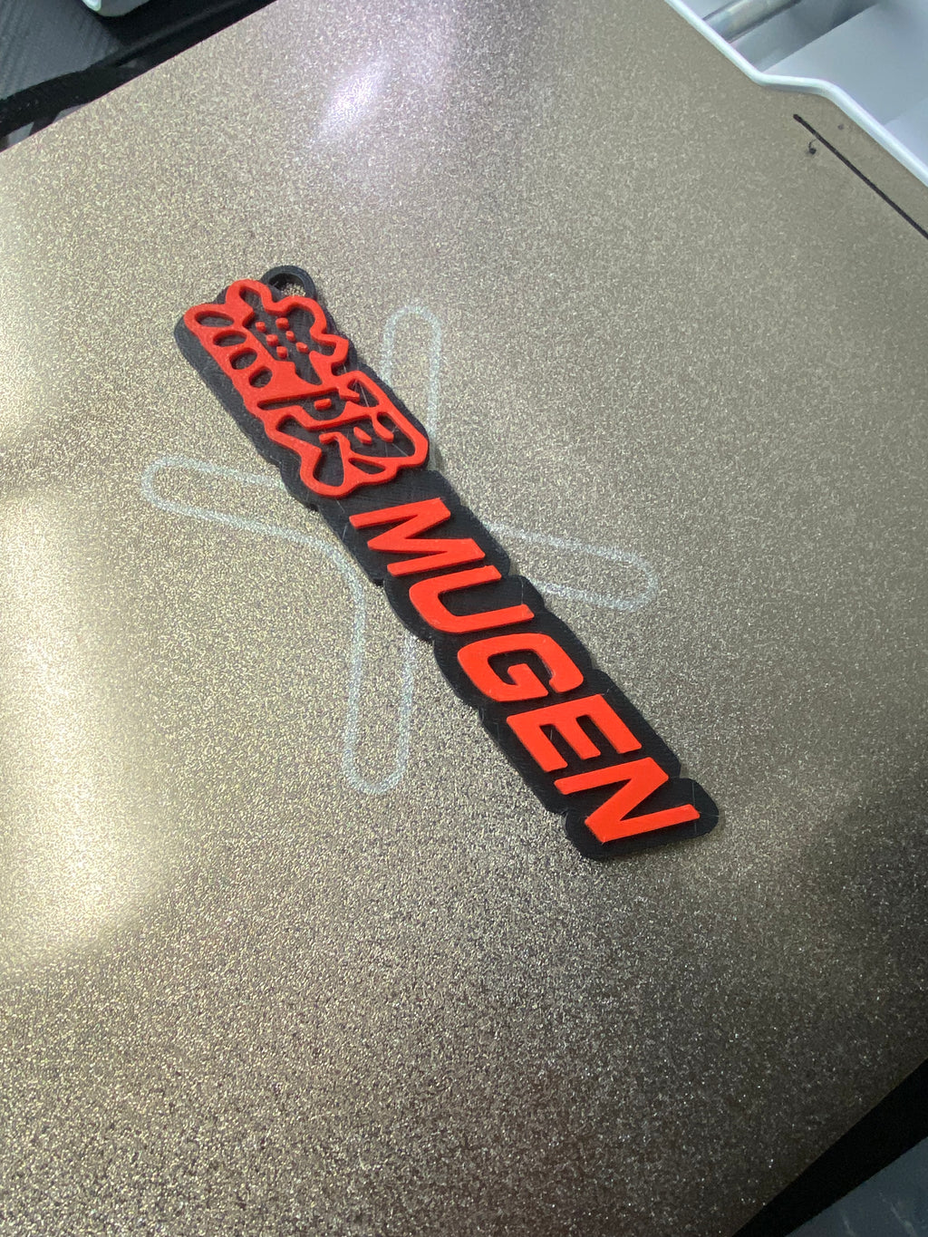 MUGEN Style Keychain – Red/Black