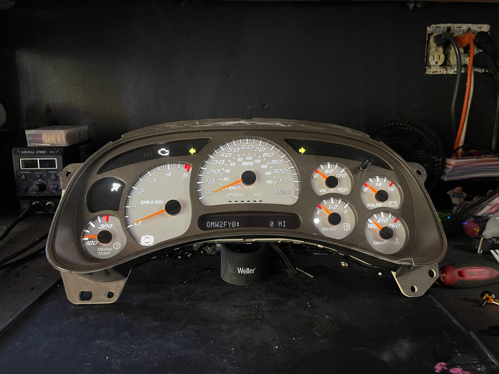 SS 🔥 2003–2007 Chevy/GMC Super Sport Custom Gauge Cluster with Denali bezel