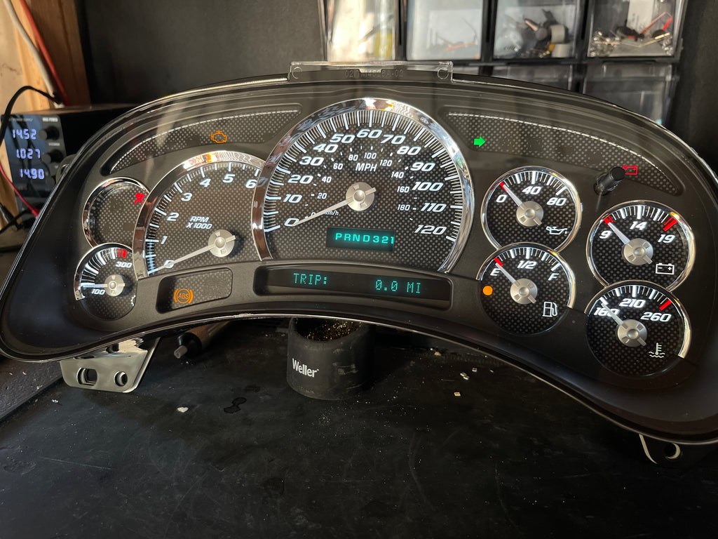 Carbon fiber look alike SS Performance cluster – Plug & Play Rebuilt